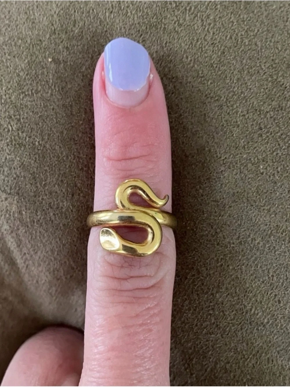 Gold Snake Wrap Ring - Minimalist Jewelry